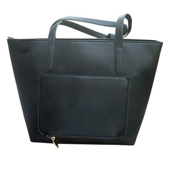 Poppy & Peonies Classic Black Tote - Picture 2 of 5